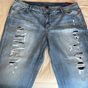Lane Bryant distressed capri jeans. Size 22.